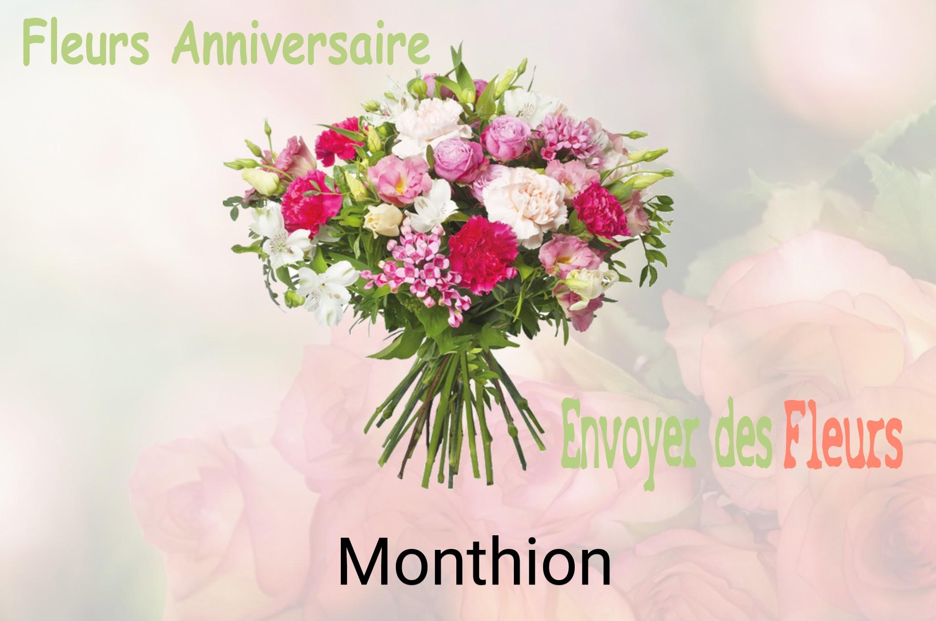 Bouquet de fleurs d’anniversaire livré à Monthion